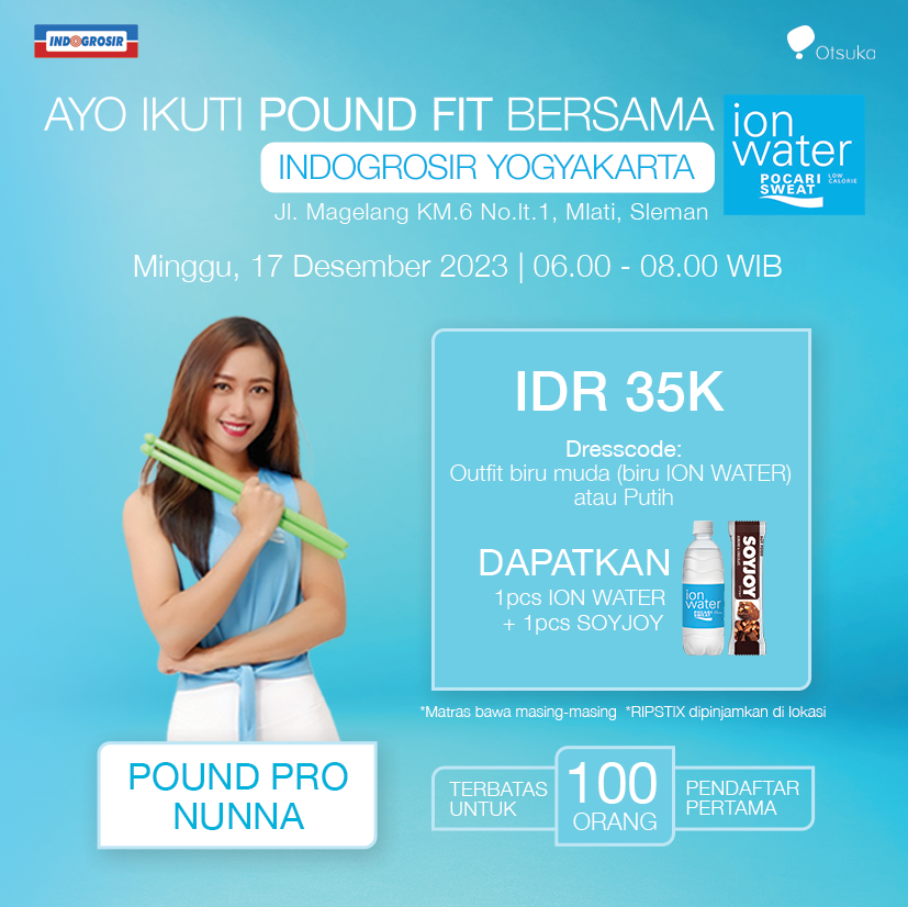 POUND FIT ION WATER x INDOGROSIR YOGYAKARTA