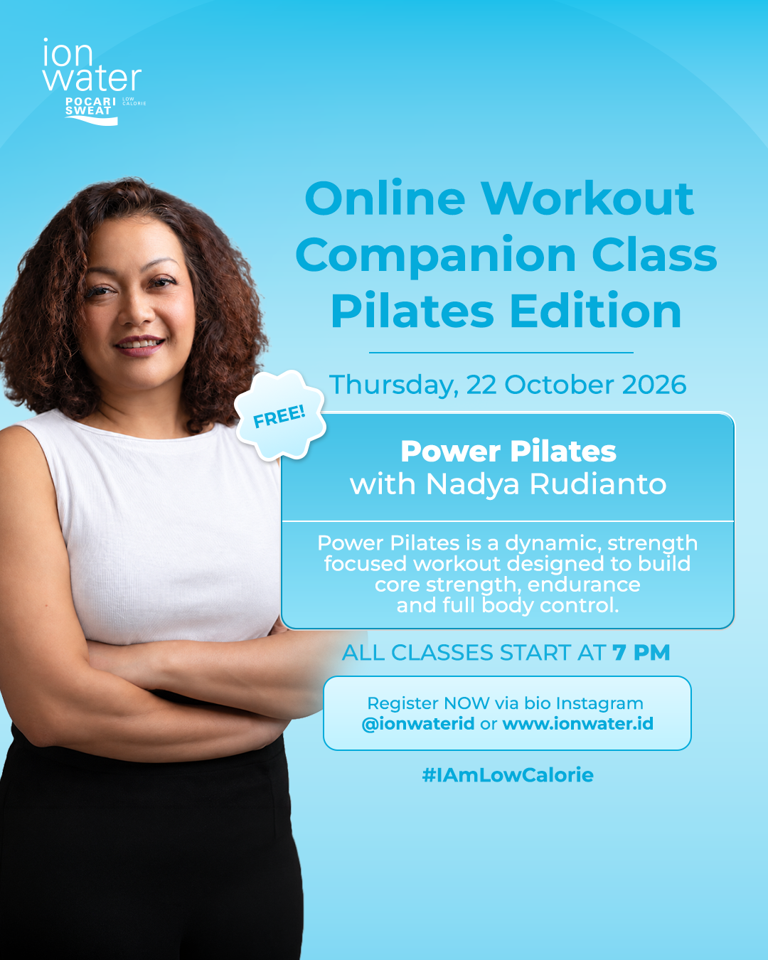 ONLINE WORKOUT CLASS - POWER PILATES